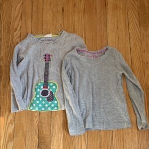 Mini Boden girls long sleeve shirts, sz 2-4!